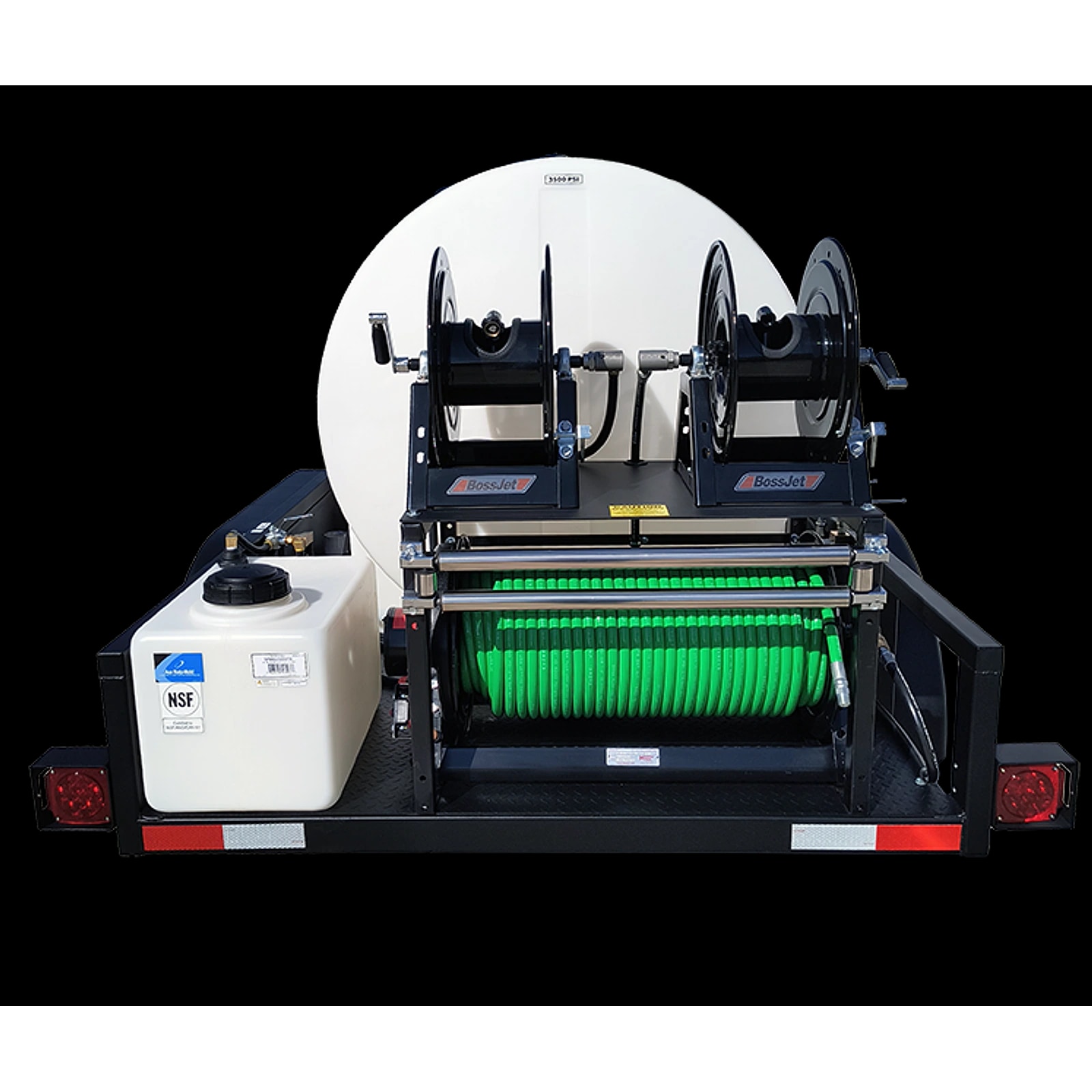 Trailer Mounted Hot Water Sewer Jetters - BossJet Max