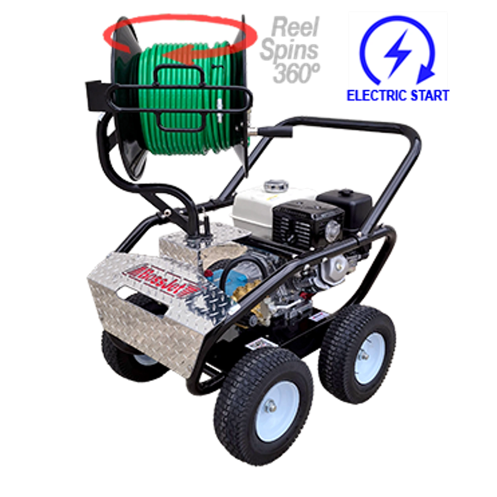 BossJet Pro Four-Wheel Cart Jetter AM700B-05 3
